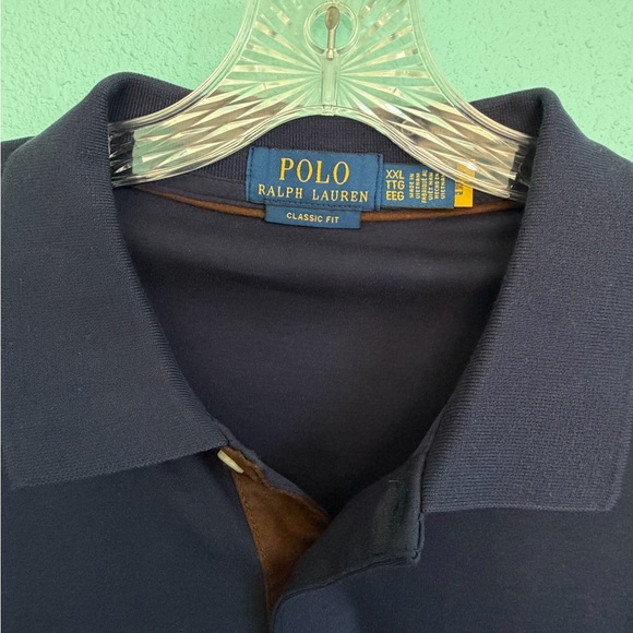 Polo Ralph Lauren Men's Classic-Fit Long Sleeve Soft Cotton Polo, Refined Navy - Picture 2 of 4